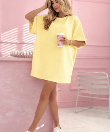 Μπλουζοφόρεμα oversized με τσέπες