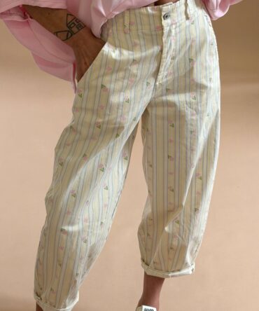 Παντελόνι baggy floral