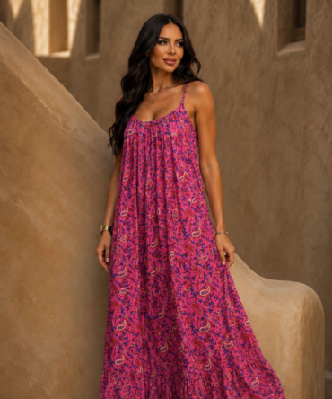 Φόρεμα maxi με boho style